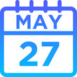 05-May - 27 Line Gradient Icon pictogram symbol visual illustration   