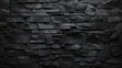 3d black brick wall background