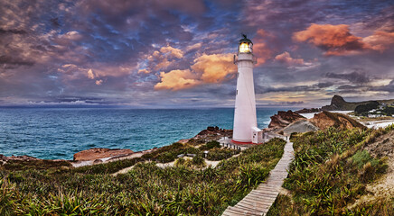 Canvas Print - Castle Point Lighthouse, New Zealand