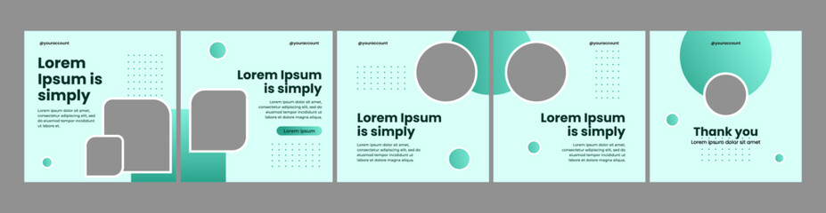 carousel creative template for instagram posts