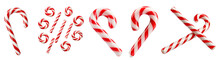 Colection Of Striped Christmass Candy Cane In Different And Unique Style And Design With Yummy And Delicious Taste