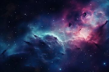 Wall Mural - blue and purple galaxy background