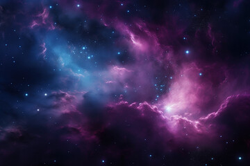 Blue and Purple Galaxy Background