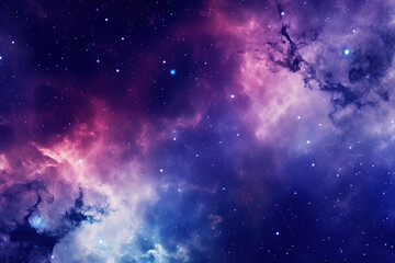 Wall Mural - blue and purple galaxy background