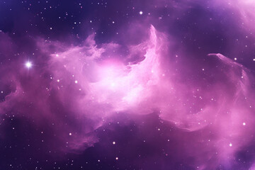 Wall Mural - realistic purple space.