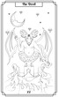 the illustration - card for tarot - The devil card.
