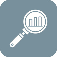 Canvas Print - Search Statistics Icon