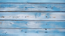 Weathered Blue Wooden Planks With Rustic Texture.