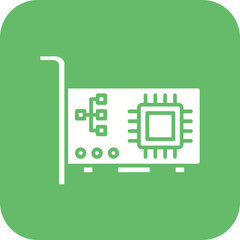 Canvas Print - Network Interface Card Icon