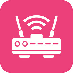 Canvas Print - Wifi Router Icon