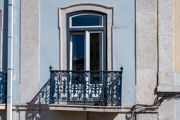 Canvas Print - House window in Ponta Delgada on the Island of Sao Miguel in the Azores