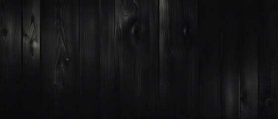 Wall Mural - Black abstract grunge background. Burnt wooden surface with marks and nicks from an ax.