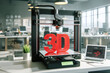imprimante 3D à dépôt de fil ABS vient de terminer la fabrication d'un logo 3D