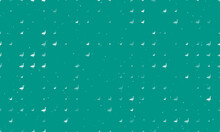 Seamless Background Pattern Of Evenly Spaced White Goose Symbols Of Different Sizes And Opacity. Vector Illustration On Teal Background With Stars