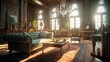Victorian interior design living room.Generative AI