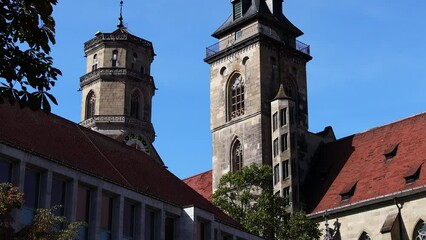 Canvas Print - the historic centre of stuttgart germany video