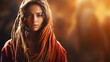 Rahab and the scarlet cord, Biblical characters, blurred background
