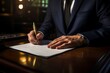 Signed Commitments: A captivating image of legal agreements with emphasized signatures, showcasing the power of written commitment