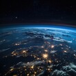 astronomy satellites observe earth at night from space