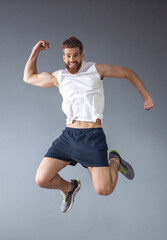 Wall Mural - Handsome young sportsman