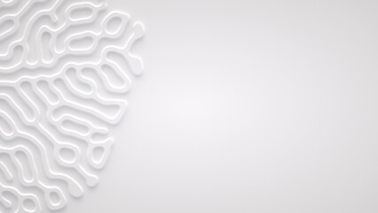 Wall Mural - reaction diffusion organic growing pattern. cell division.
