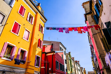 Sticker - famous old town of chioggia in italy