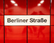 Stacja  Berliner Strase w kolorze czerwonym
