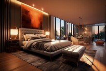  Bedroom Design Ideas, Modern And Creative Design Ideas Extraordinary And Stylish Minimalist Bedroom. Black Modern. Luxurious, Oppulent, Modern, Luxe Modern-baroque,
