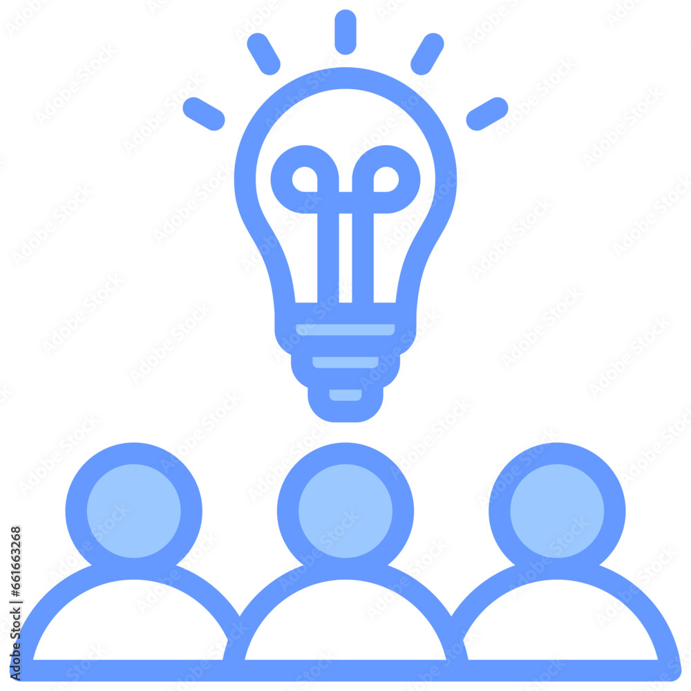 Creative Team Blue Icon