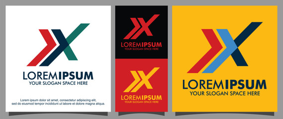 Letter XX logo template
