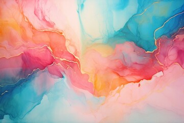 Leinwandbilder - Generative AI : Marble abstract art from exquisite original painting for abstract background.
