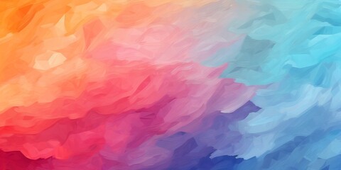 Leinwandbilder - Generative AI : abstract artistic brush strokes, colorful palette, blend, color swatches, grunge art, vivid colors palette, blend, creative background