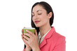 © vectorfusionart - Digital png photo of caucasian woman drinking coffee on transparent background