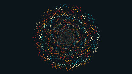 Wall Mural - Abstract spiral simple creative background. This symbol style background can be used as a banner or logo.