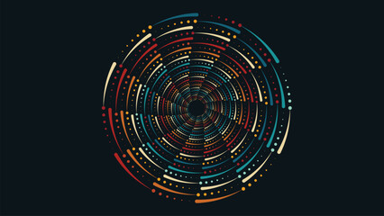Wall Mural - Abstract spiral simple creative background. This symbol style background can be used as a banner or logo.