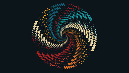 Wall Mural - Abstract spiral simple creative background. This symbol style background can be used as a banner or logo.