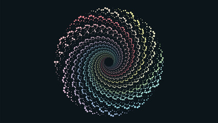 Wall Mural - Abstract spiral simple creative background. This symbol style background can be used as a banner or logo.