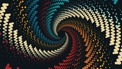 Wall Mural - Abstract spiral simple creative background. This symbol style background can be used as a banner or logo.