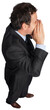 © vectorfusionart - Digital png photo of caucasian businessman shouting on transparent background
