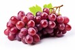 Bunch of red grapes isolated on white background. AI Generated Images