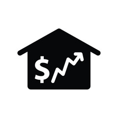 Canvas Print - House price vector icon