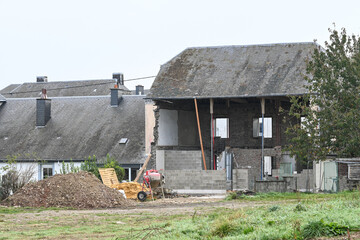 Sticker - maison logement immobilier renovation Belgique Wallonie