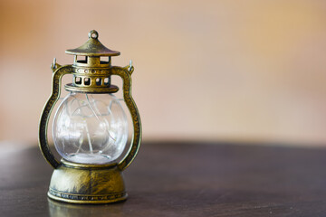 Old lamp on the table