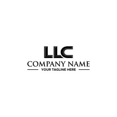 Wall Mural - LLC Initial Logo Sign Design for Your Company