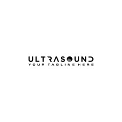 Wall Mural - Ultra Sound Logo Sign Design