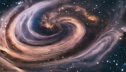 Wall Mural - swirling galaxies shine and rotate amidst cosmic dust beneath a myriad of stars. abstract background