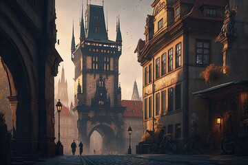 Wall Mural - Old town of Prague