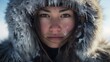 portrait of an eskimo woman