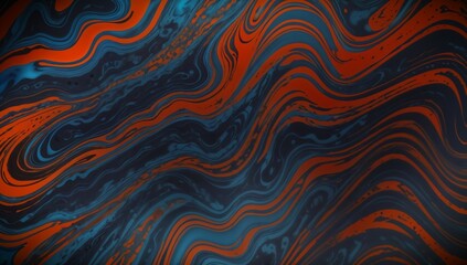 (4K) Abstract Oil Surface texture wallpaper/background, Blue & Red, AI