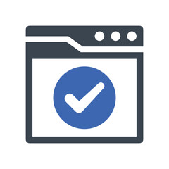 Sticker - Website approve interface icon